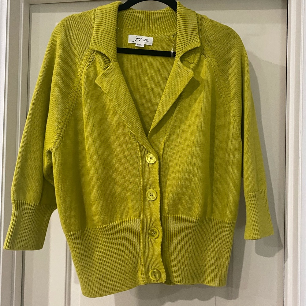 Josephine Studio Cardigan XL  Knit Stretch Button ¾ Sleeve Sweater